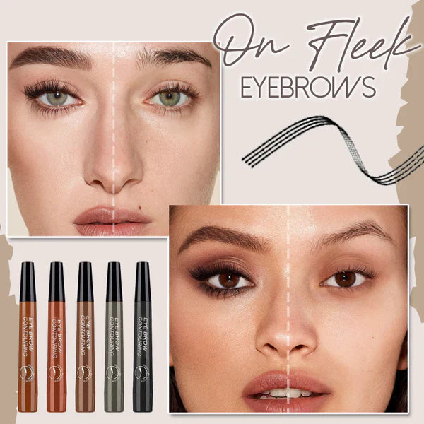 Waterproof and sweat-proof four-pronged eyebrow pencilđ