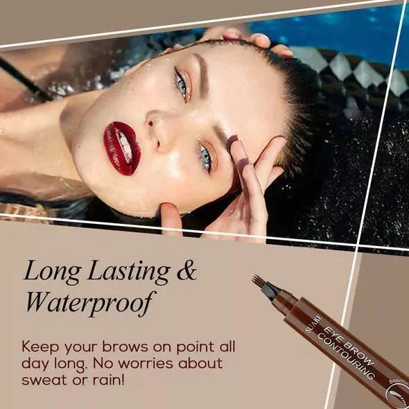 Waterproof and sweat-proof four-pronged eyebrow pencilđ