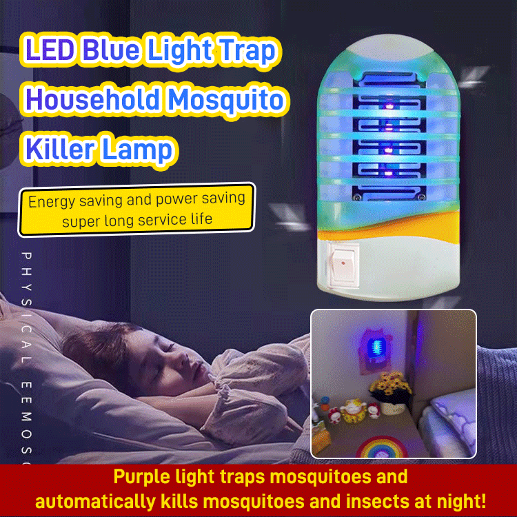 LED Blue Light Trap Household Mosquito Killer Lamp