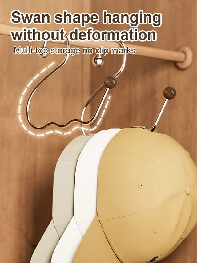 Little Swan Walnut Bag Hat Storage Hook