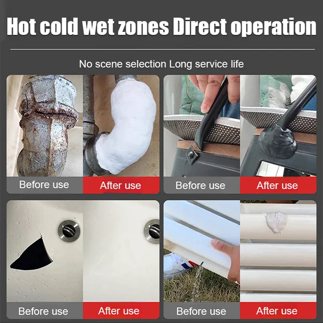 Plastic steel mud iron glue