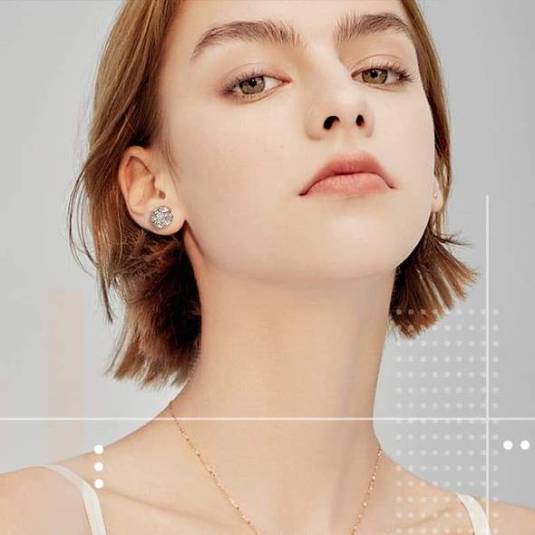 Magnetic Round Earrings Non-piercing Ear Clip