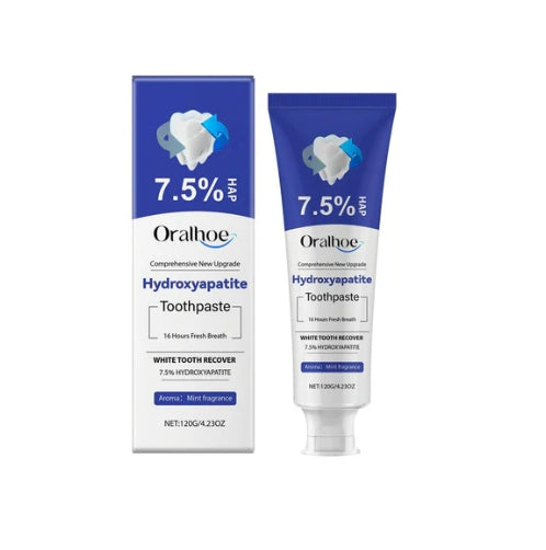 💥Hot Listing 🔥Hydroxyapatite Toothpaste 7.5% for Enamel Repair & Teeth Whitening Refreshing Flavor Fluorid