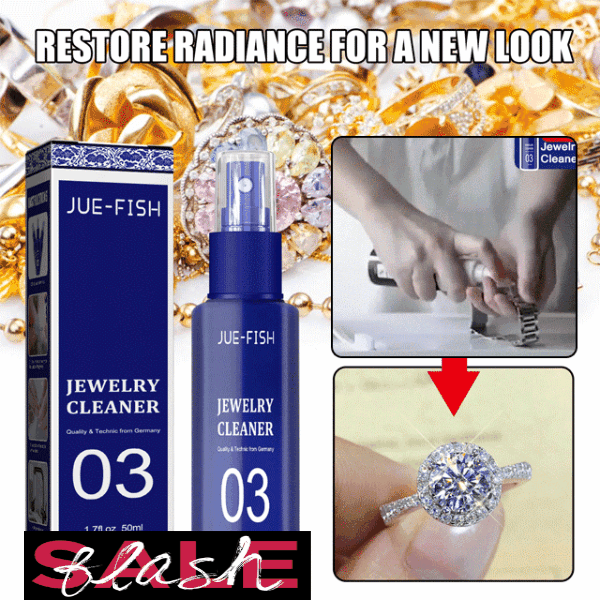 Jewelry cleaner spray