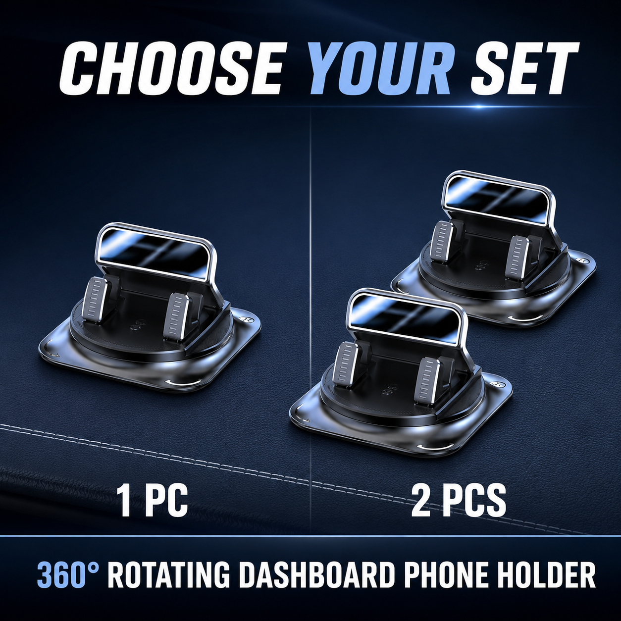 One and two piece phone holder sets