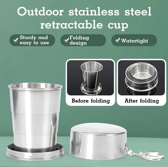 Stainless Steel Retractable Cup