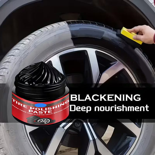 ✨ Car Tire & Plastic Trim Renewal Paste – Restores Shine, Prevents Cracking & Easy Application 🛞