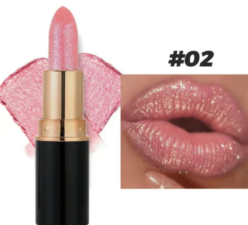 Diamond Lip Gloss Glitter Lipstick Waterproof