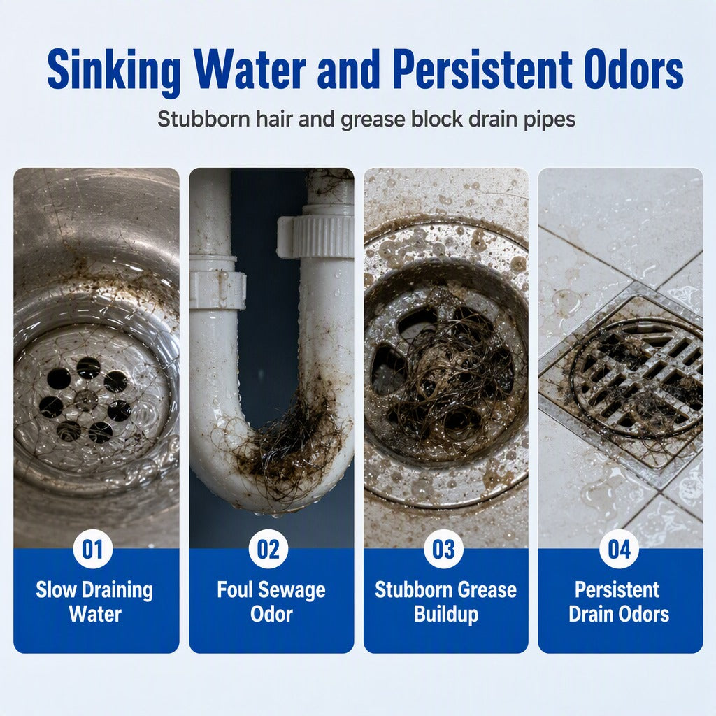 Household Pipe Foam Cleaner & Deodorizer