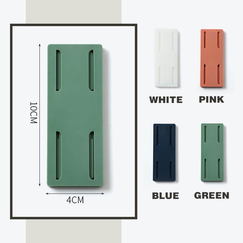 No Trace Self-Adhesive Row Plug Retainer – Keep Power Strips Tidy, Reusable & Easy Install 🔌