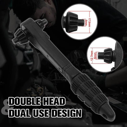 2 in 1 Drill Chuck Ratchet Spanner 🎁With 3 Replacement Heads