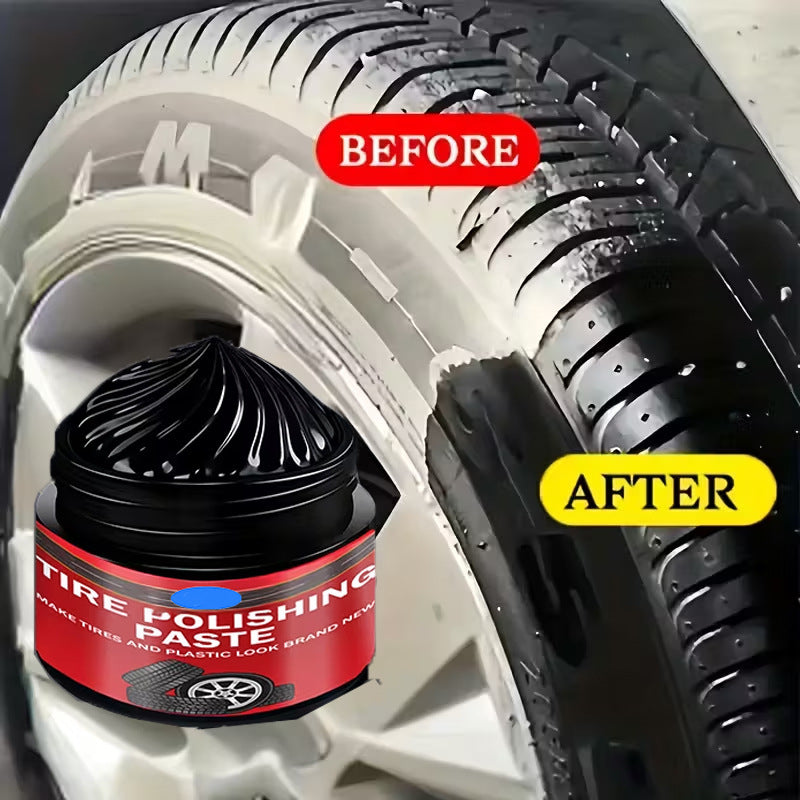 ✨ Car Tire & Plastic Trim Renewal Paste – Restores Shine, Prevents Cracking & Easy Application 🛞