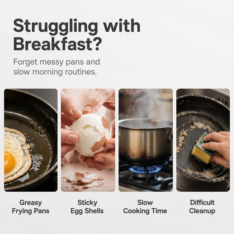 Microwave Egg Poacher Dual‑cavity, non‑stick & easy clean. Healthier than frying – stock up & save! 🏠✅
