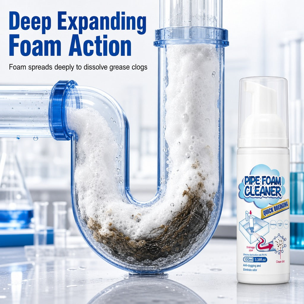 Household Pipe Foam Cleaner & Deodorizer