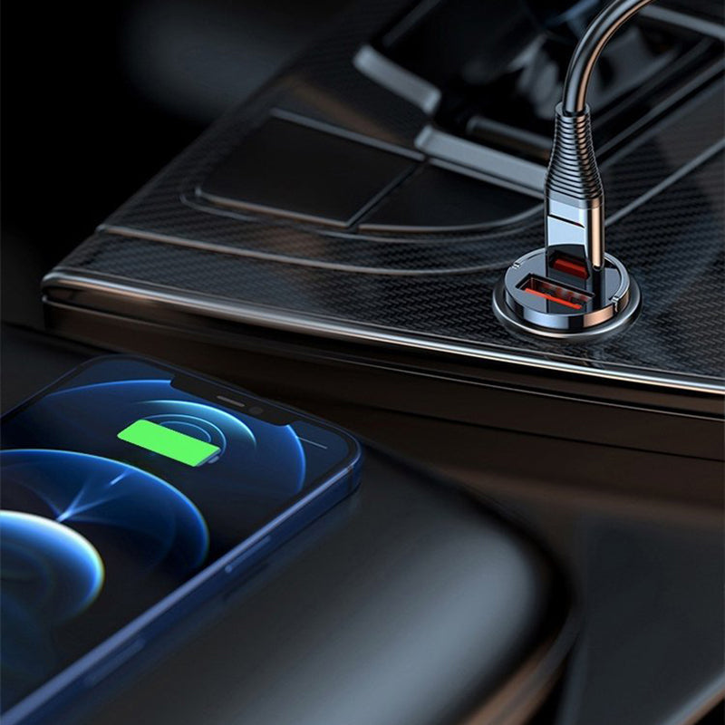 🔥Ultra-Fast Car Charger - Dual-Port PD & QC Fast Charging | 50% Off