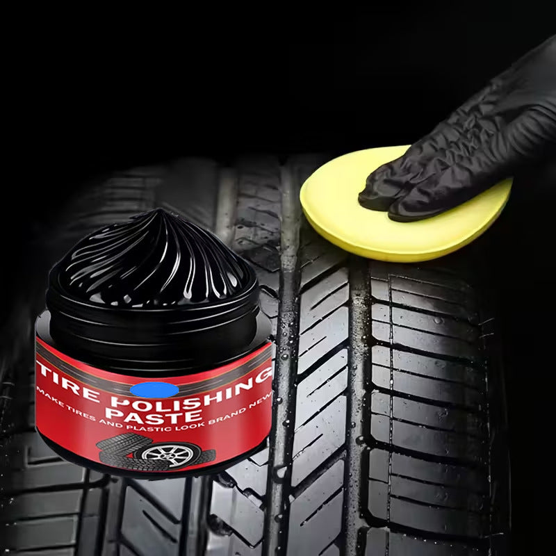 ✨ Car Tire & Plastic Trim Renewal Paste – Restores Shine, Prevents Cracking & Easy Application 🛞
