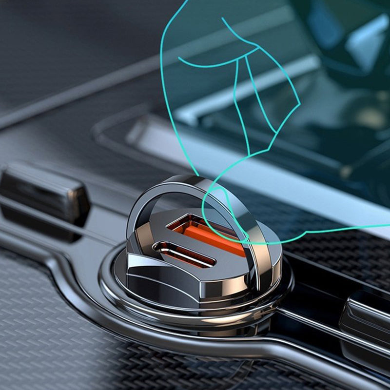 🔥Ultra-Fast Car Charger - Dual-Port PD & QC Fast Charging | 50% Off
