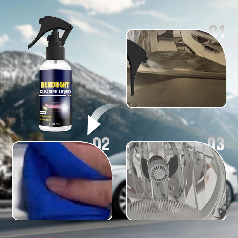 🔥Hot sale✨Car headlight cleaning and restoration liquid