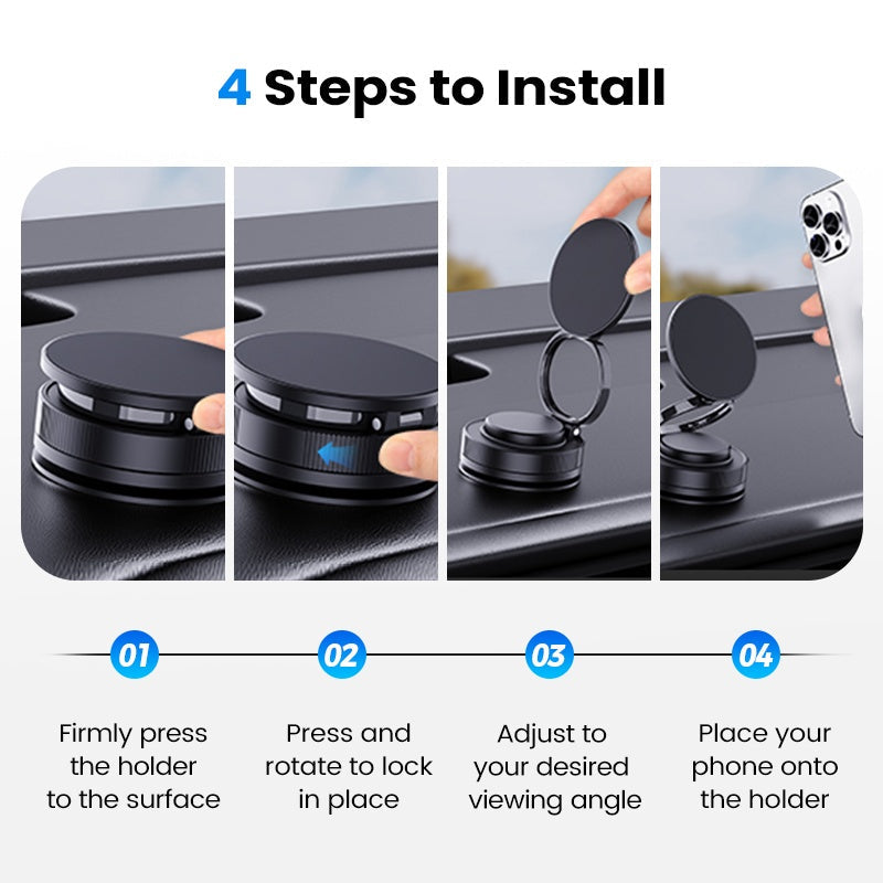🔄360° Adjustable Vacuum Magnetic Phone Holder📱🚗