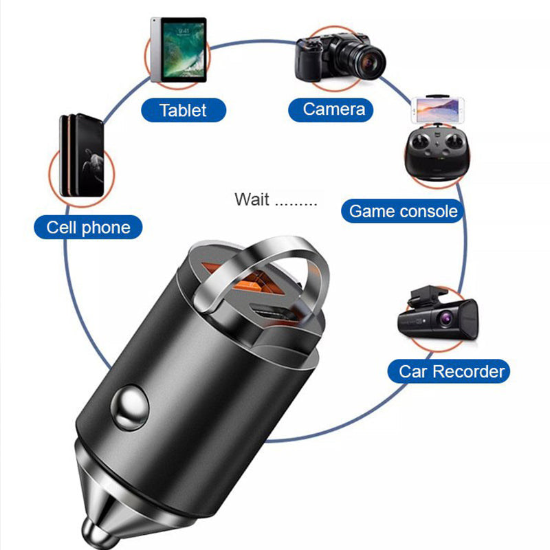 🔥Ultra-Fast Car Charger - Dual-Port PD & QC Fast Charging | 50% Off