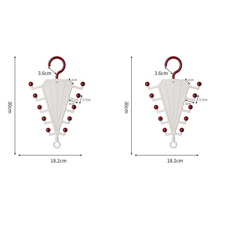 Multi-Functional V-Shaped Double Sided Hanger Storage Rack