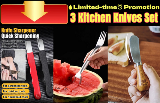 3Pcs Kitchen Knife Tool Set