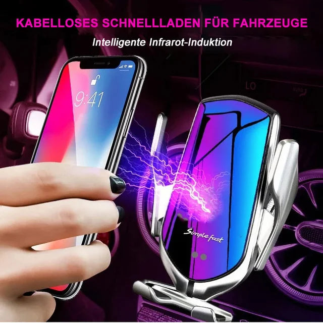 Smart wireless charging phone mounts