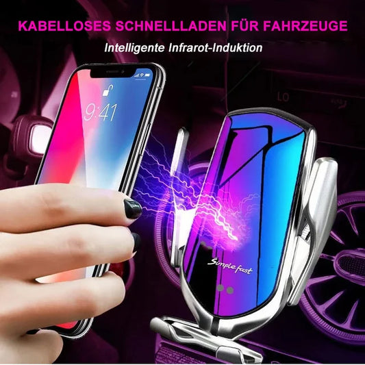 Smart wireless charging phone mounts