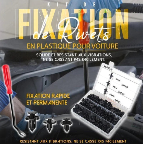 Car Body Plastic Rivets Fastening Kit