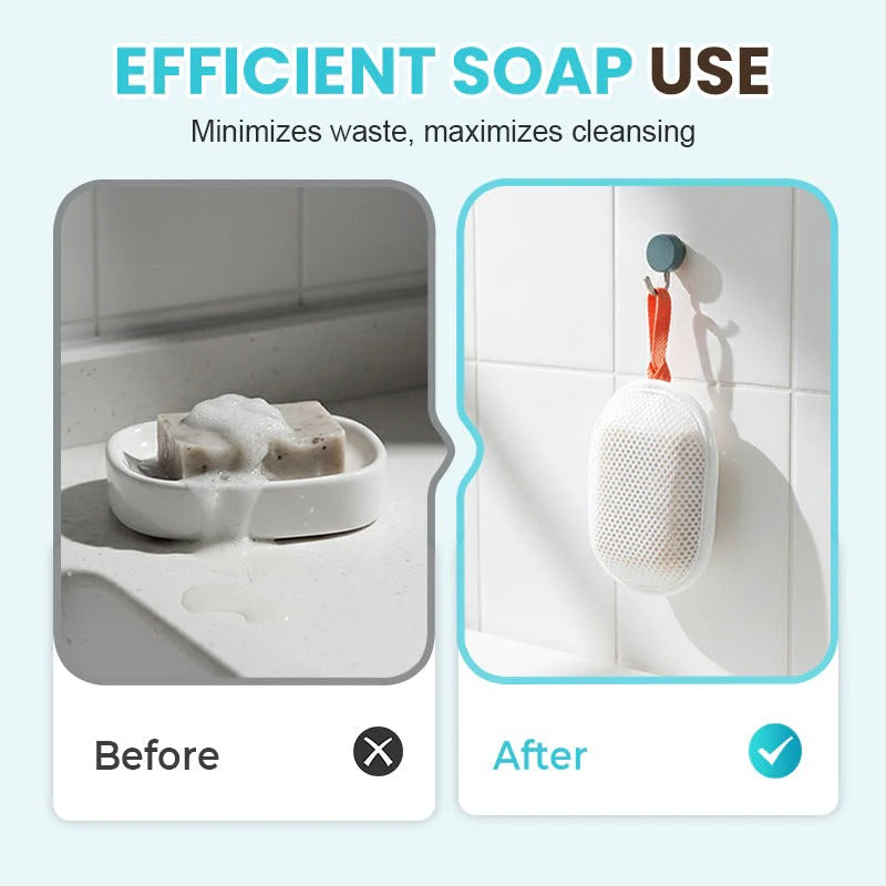 Exfoliating Bath Soap Pouch