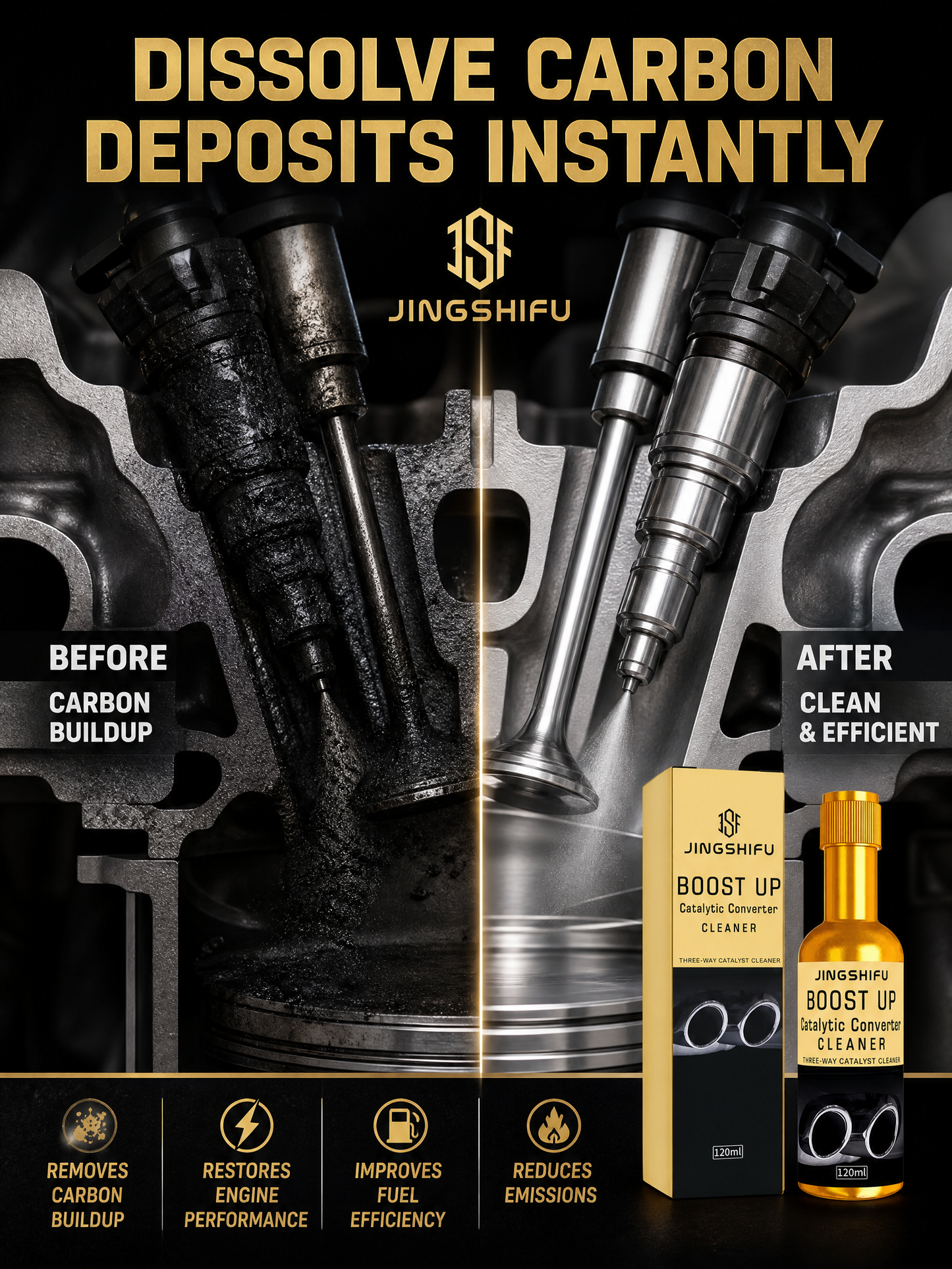 New Arrival🔥 BOOST UP 3-Way Catalytic Converter Cleaner (120ml) – High-Performance Fuel System Treatment for Power Restoration, Fuel Savings & Emission Reduction