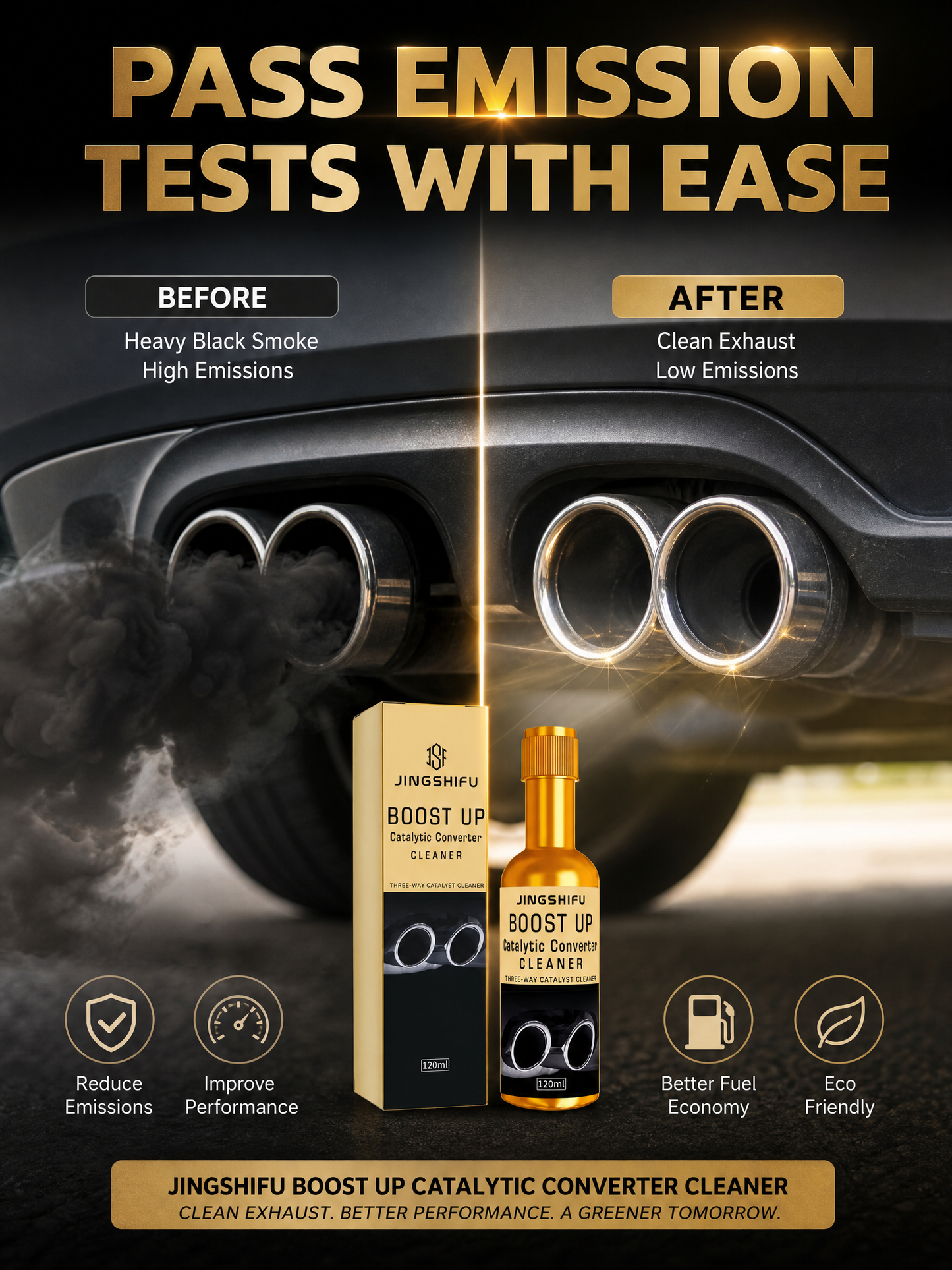 New Arrival🔥 BOOST UP 3-Way Catalytic Converter Cleaner (120ml) – High-Performance Fuel System Treatment for Power Restoration, Fuel Savings & Emission Reduction