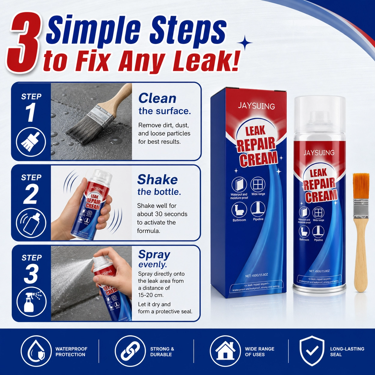 Leak Repair Waterproof Sealing Spray